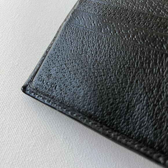 GUCCI Princy GG Logo Canvas Bifold Wallet Black Authentic - Picture 11 of 16